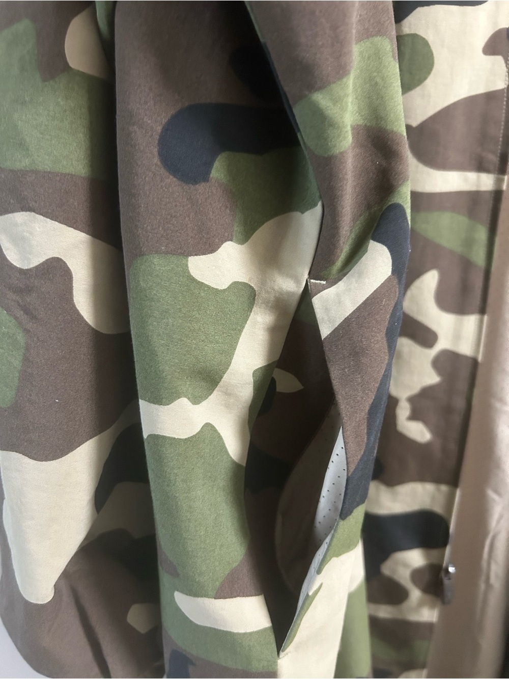 Fear of God ESSENTIALS Woodland Camo Trench Jacket Size XL (Oversize) NWT - Picture 10 of 10
